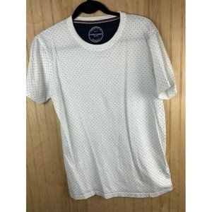 Denim & Fower Size Medium Womens Top Polka Dot Black White Short Sleeve